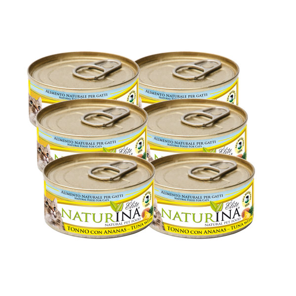6x Elite Umido Tonno con Ananas 70g 6x Elite Umido Tonno con Ananas 70g