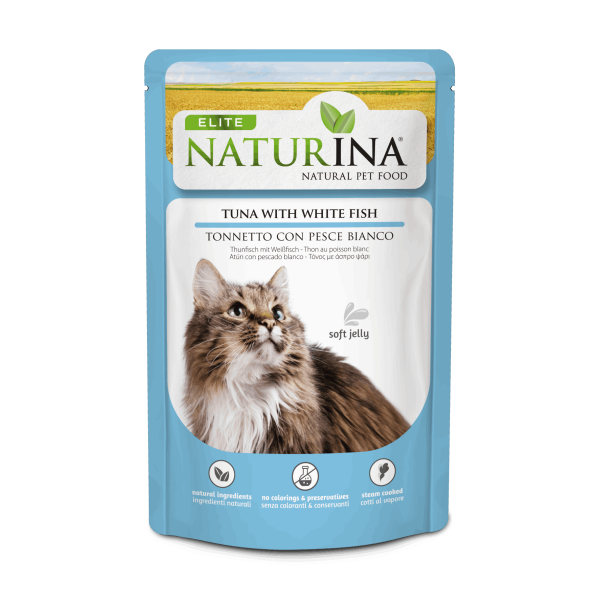 Elite Wet Tuna with White fish in Soft Jelly 70g