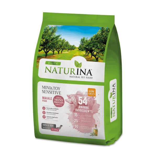 Élite Sensitive MINI Monoprotein Pork (40%) Low Mono Grain Formula