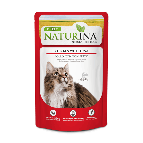 6x Elite Umido Pollo con Tonno in Soft Jelly 70g